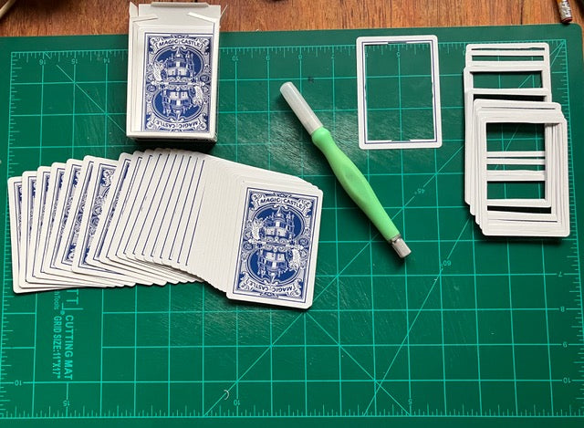 3-D Magic Castle Deck Blue
