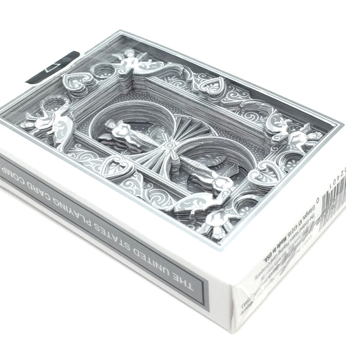 3-D Bicycle Deck Silver image 0