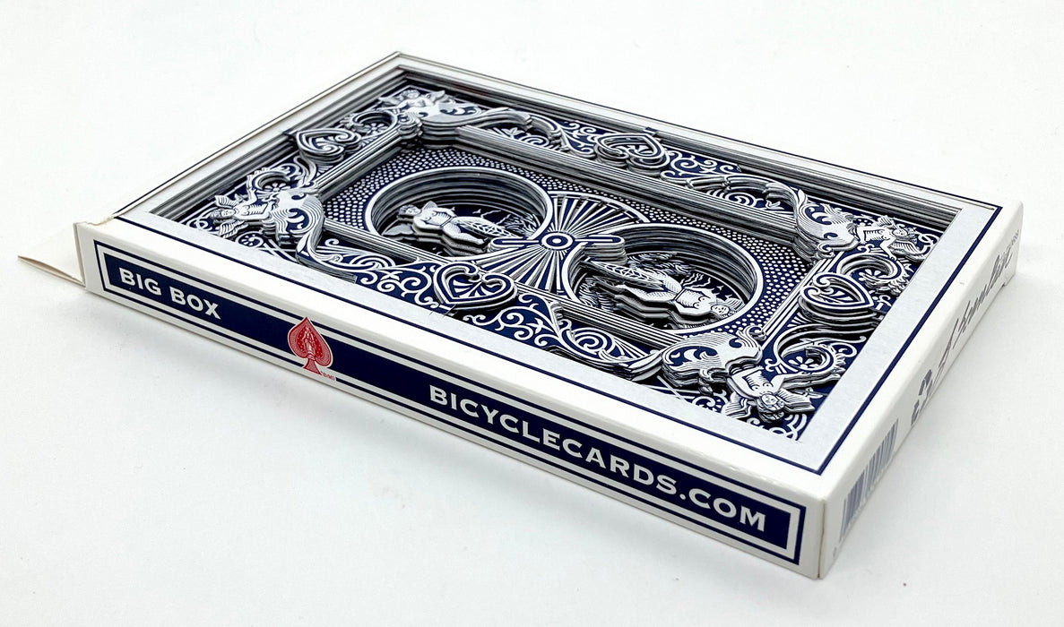 Bicycle Blue Big Box 3-D Cut Deck