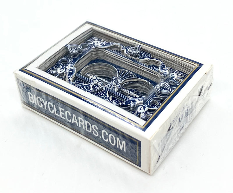 Bicycle Blue Mini 3-D Cut Deck