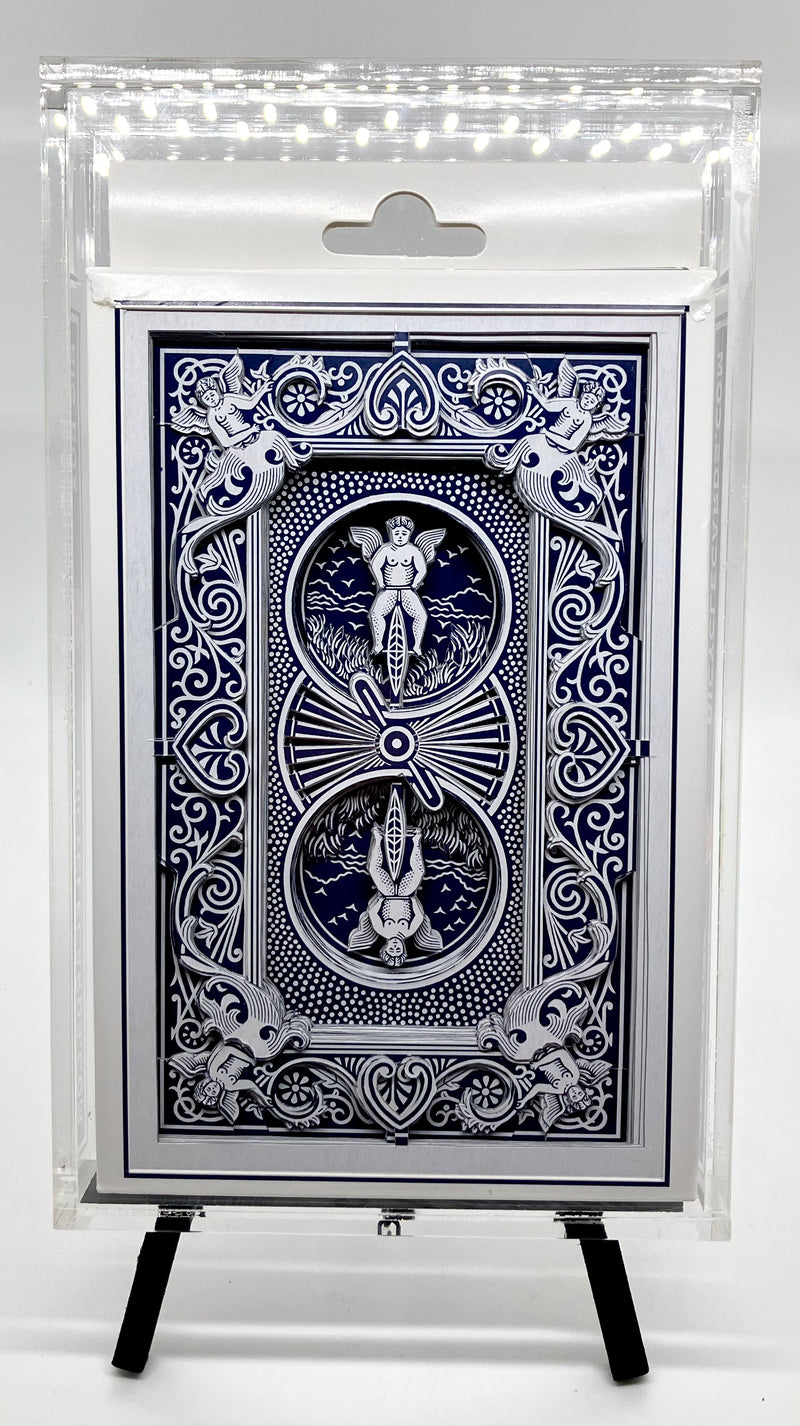 Bicycle Blue Big Box 3-D Cut Deck