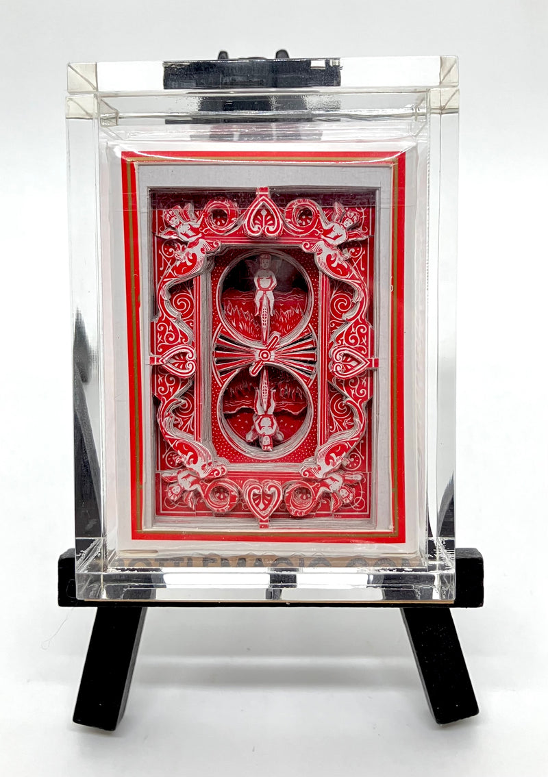 Bicycle Red Mini 3-D Cut Deck