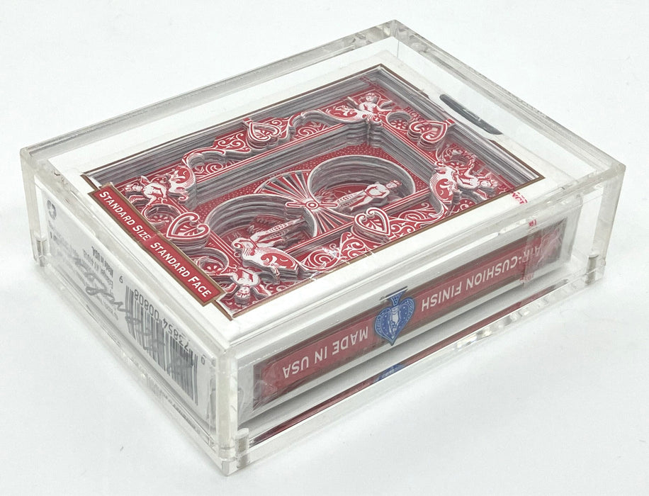 3-D Bicycle Deck Red image 1