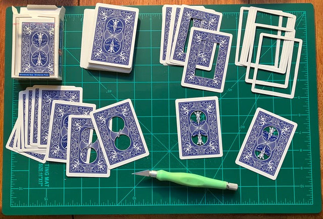 3-D Bicycle Deck Blue