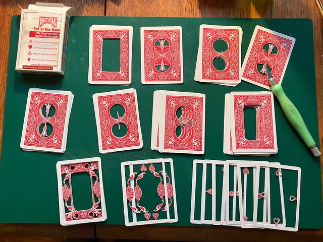 3-D Bicycle Deck Red