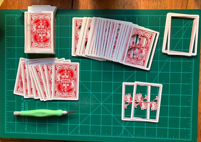 3-D Magic Castle Deck Red