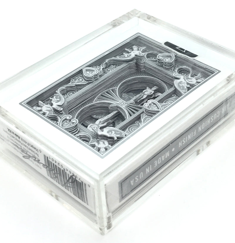 3-D Bicycle Deck Silver image 1