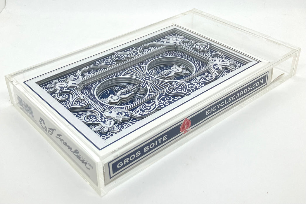 Bicycle Blue Big Box 3-D Cut Deck
