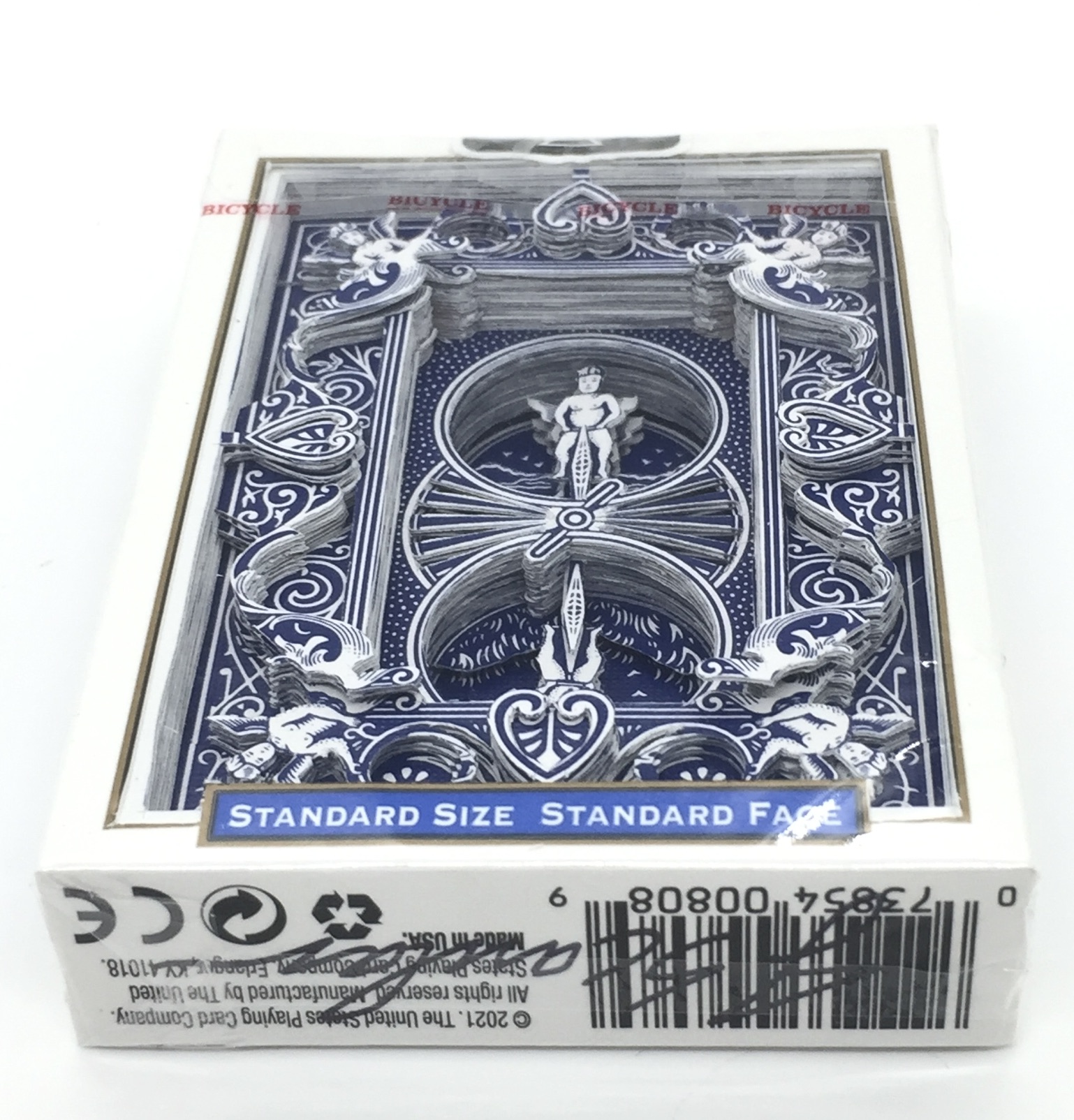 Bicycle Double Face Blue (Mirror Deck Same Both Sides) - Discount